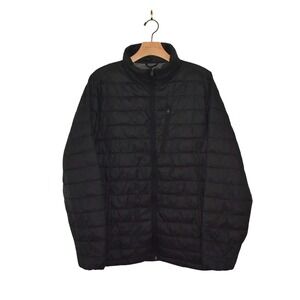 Xersion Mens Packable Down Alternative‎ Puffer Jacket Black Size Medium